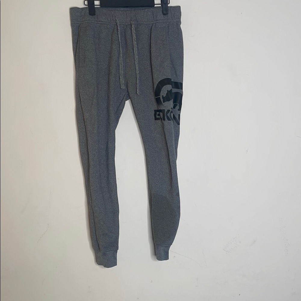 Ecko Unlimited Gray Joggers with Black Graphic